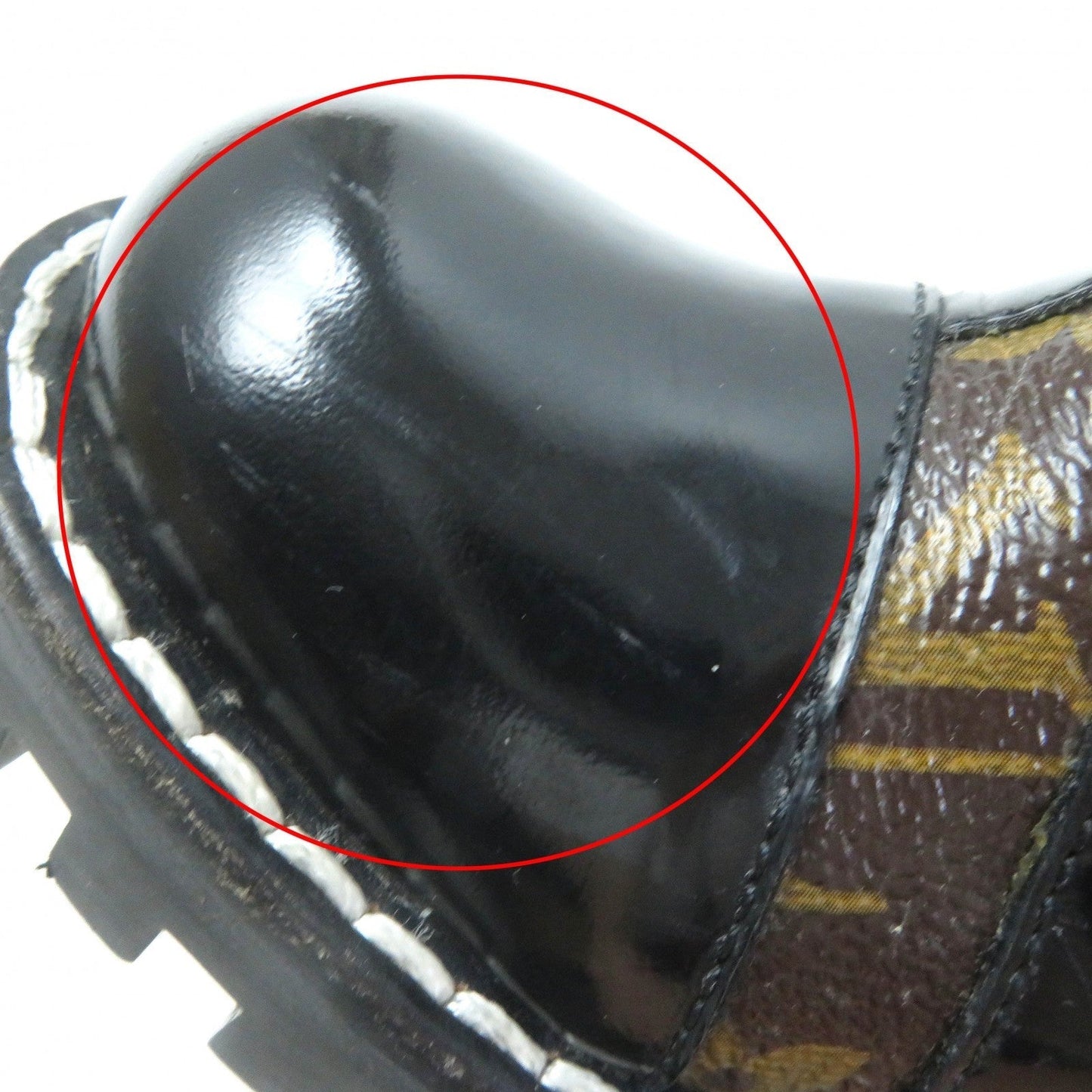 LOUIS VUITTON Ankle boots G34085 Part: Leather Black brown Star trail line Women 36 Used