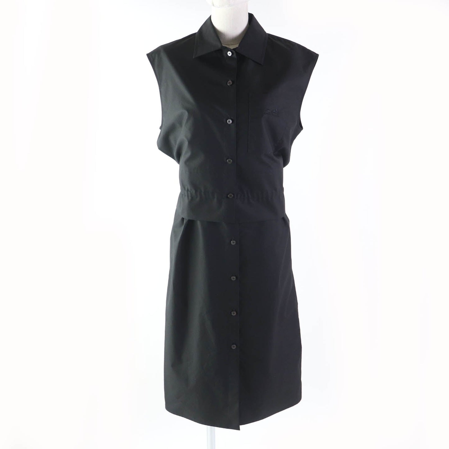 HERMES one piece cotton black 36