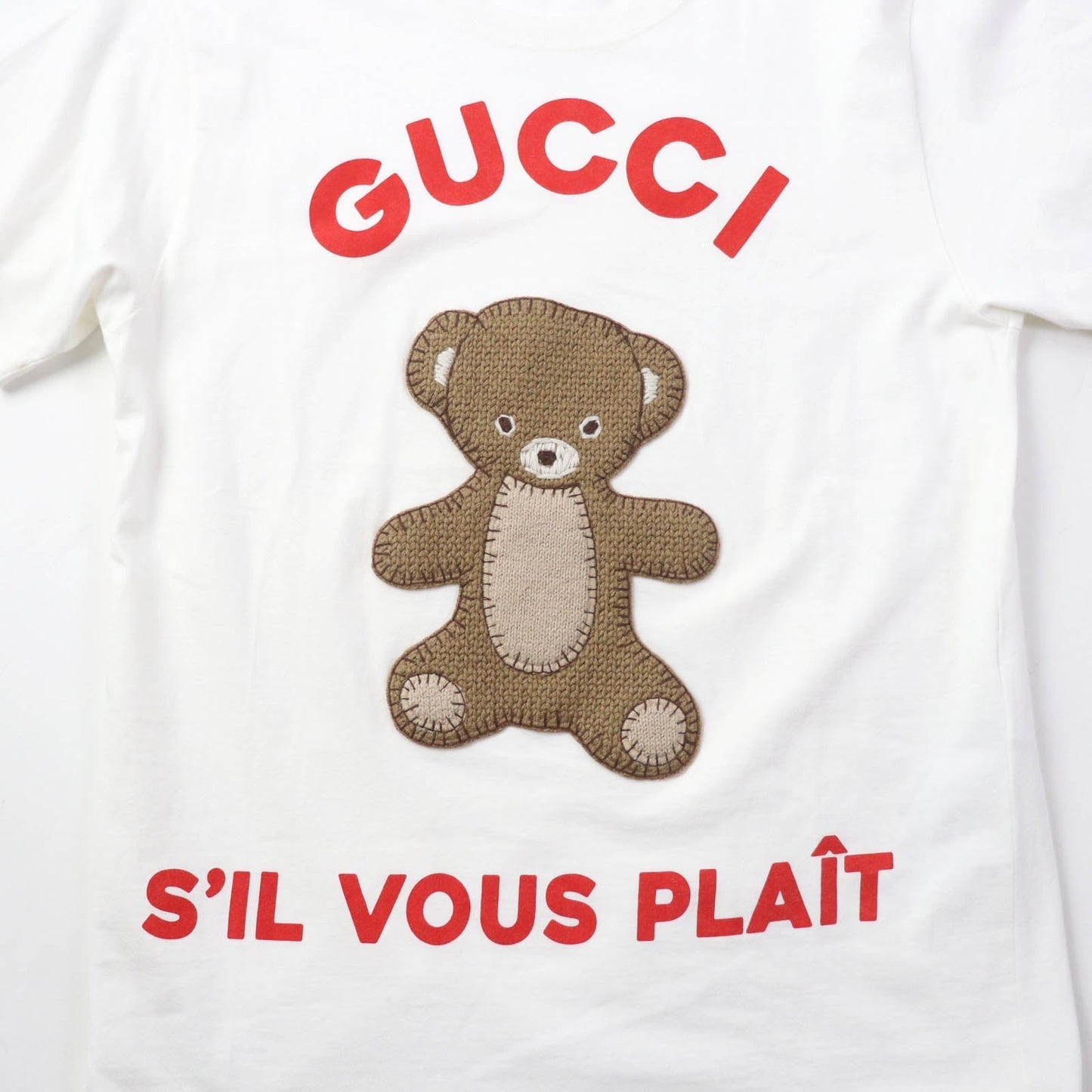 GUCCI Short sleeve T-shirt 717422 XJFNE cotton white XS