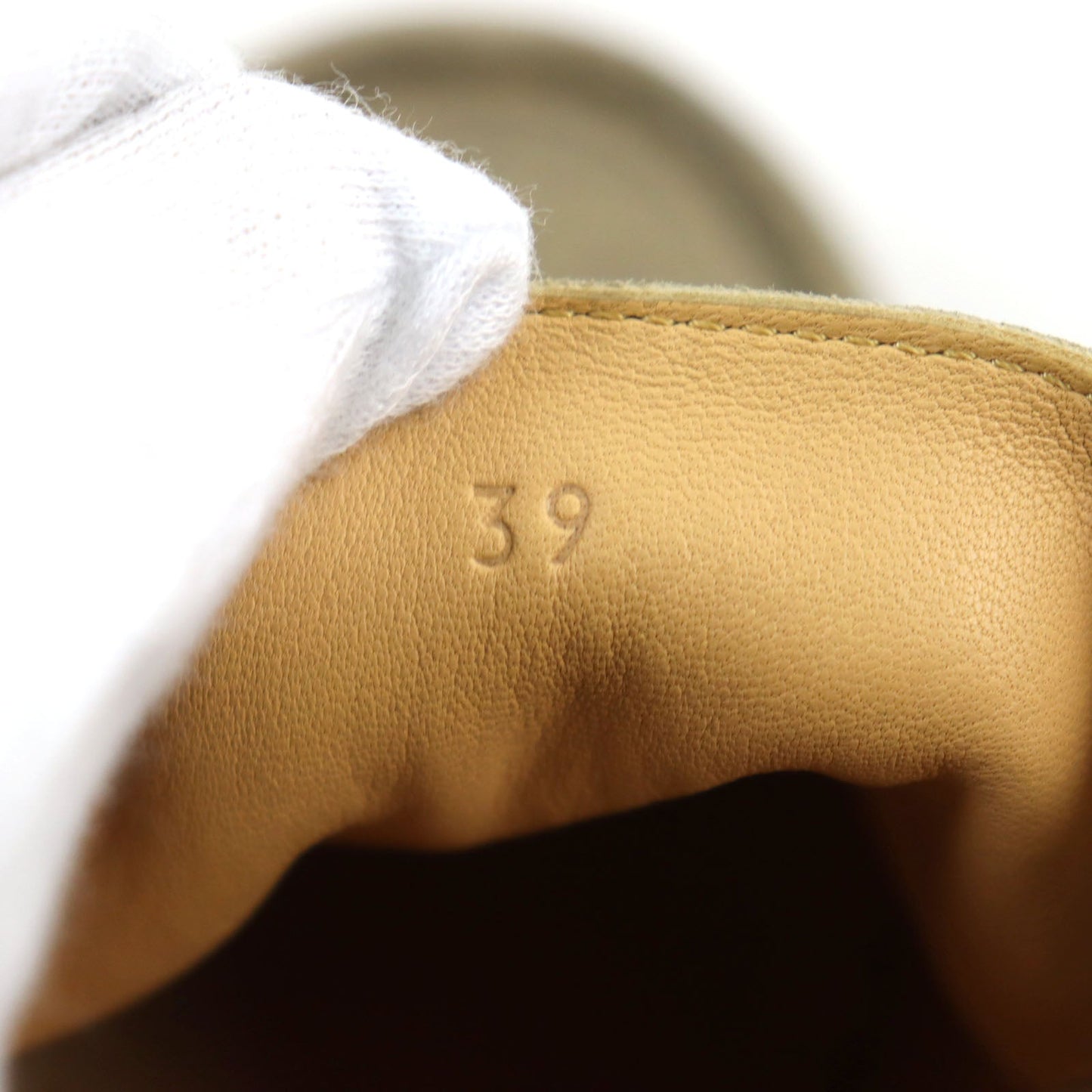 HERMES boots Main: Leather beige mens 39 Used