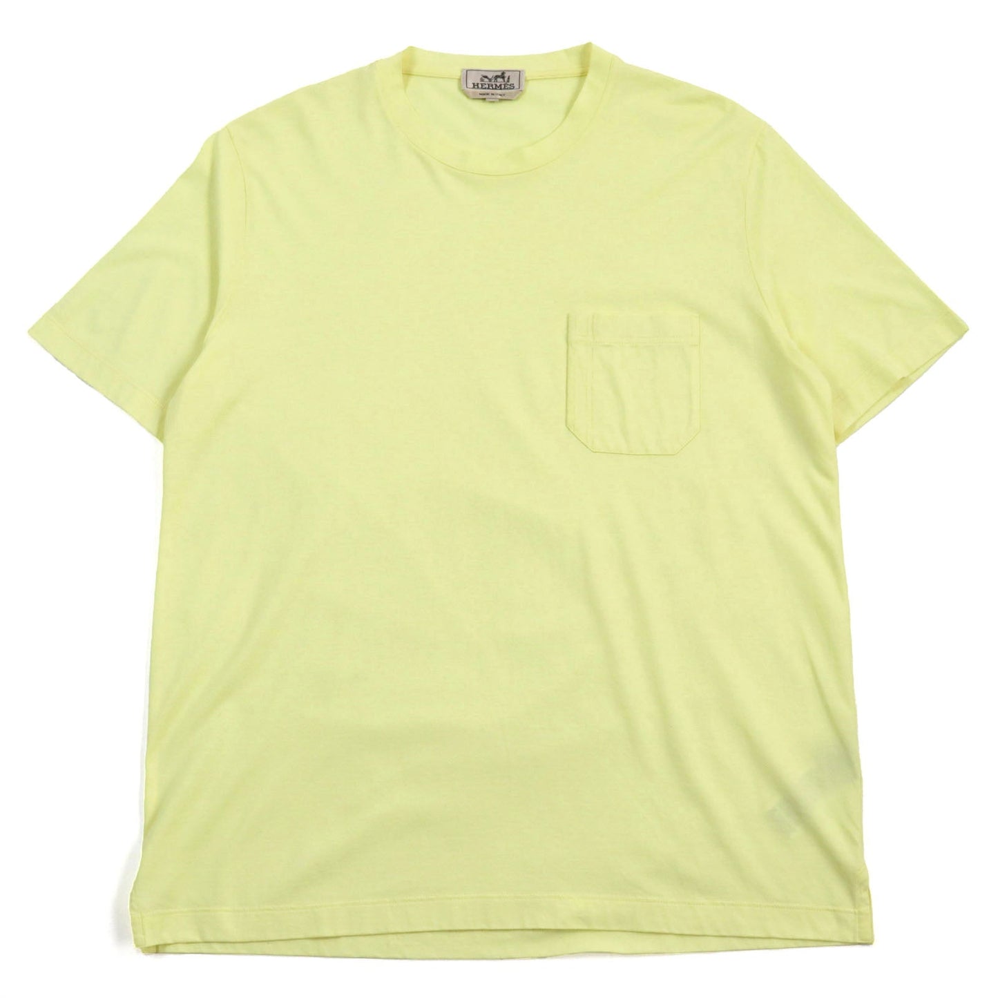 HERMES Short sleeve T-shirt cotton yellow L