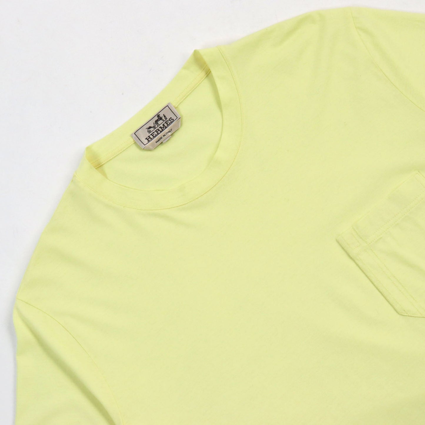 HERMES Short sleeve T-shirt cotton yellow L