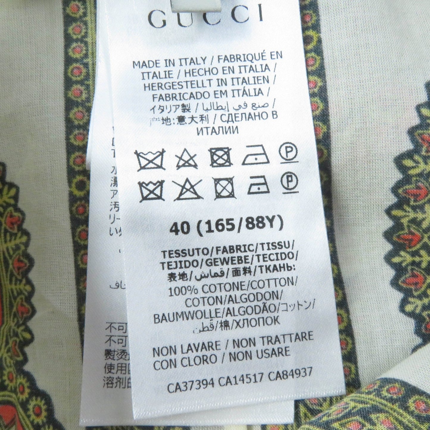 GUCCI one piece 621037 cotton multicolor 40