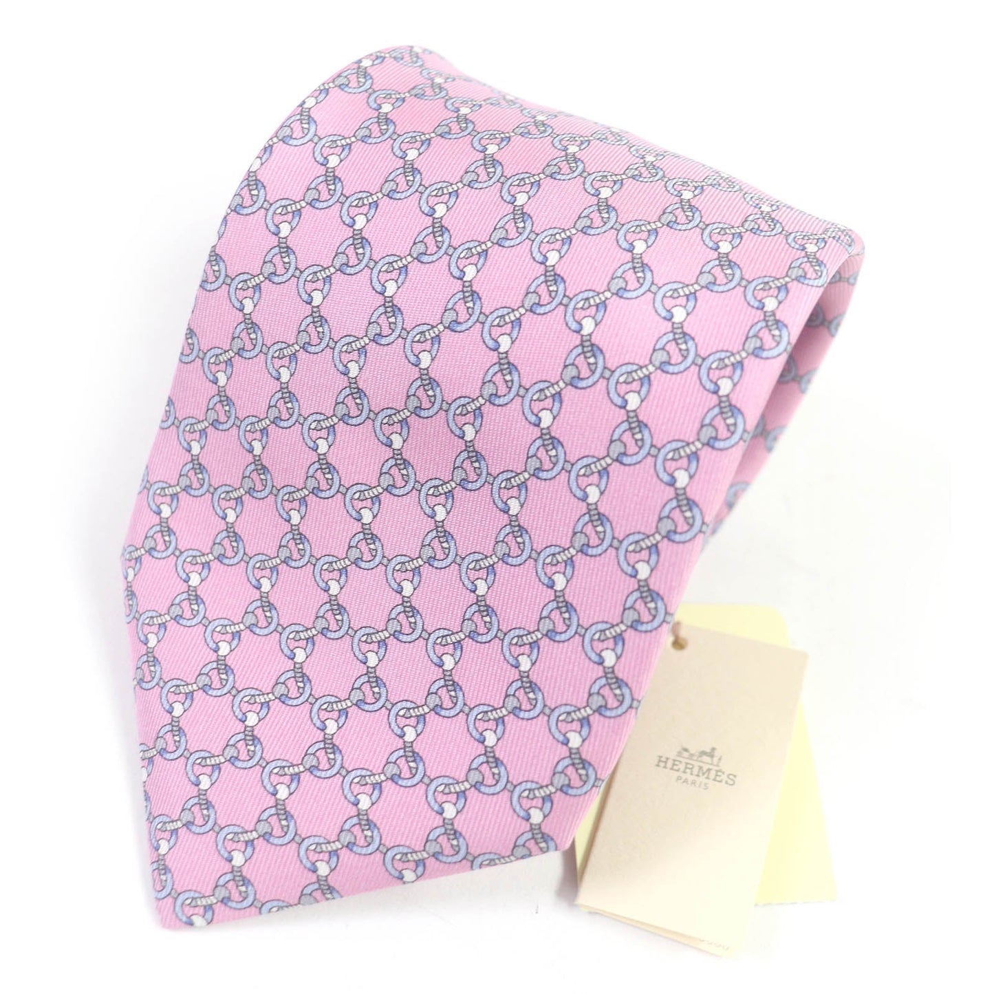 HERMES tie silk Rose
