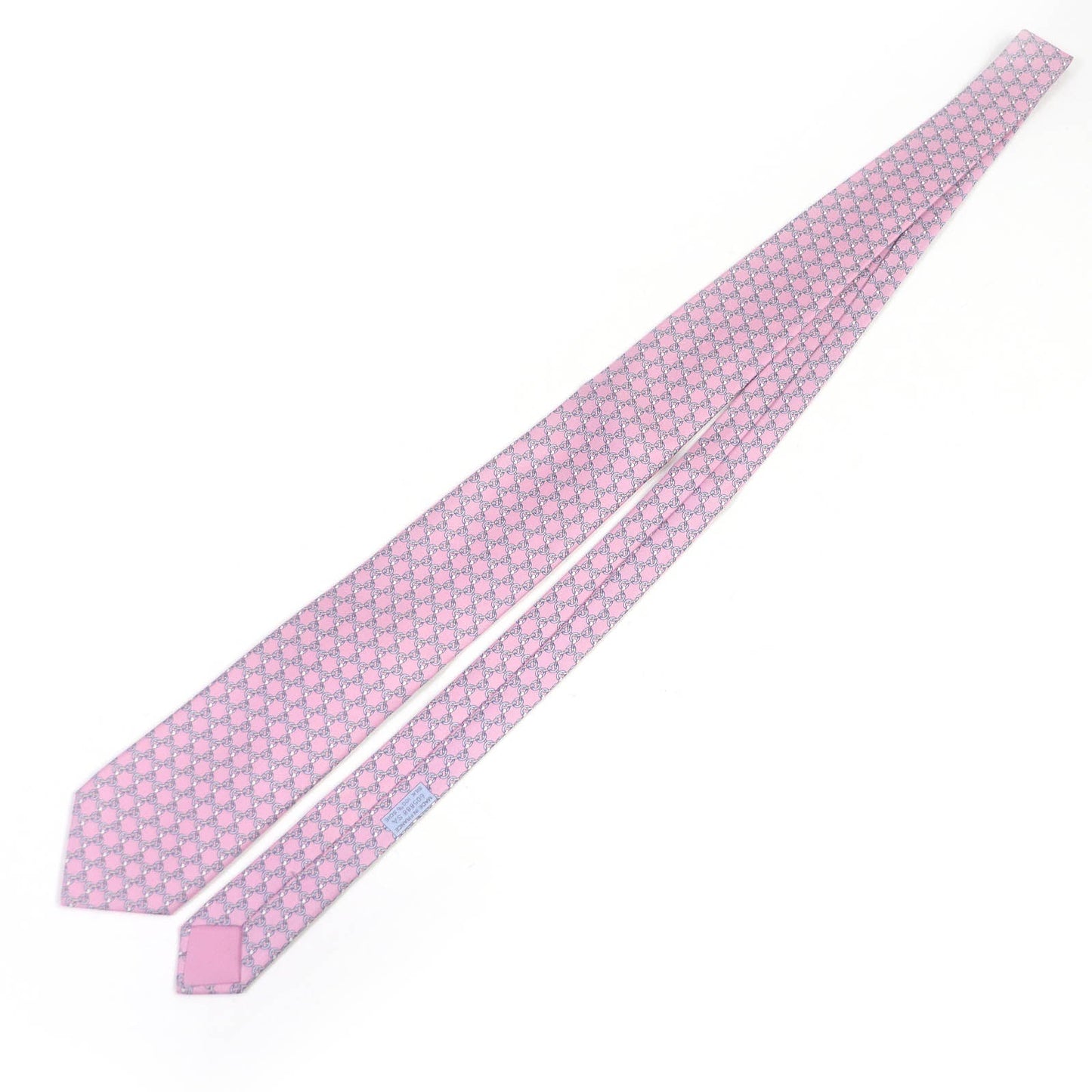 HERMES tie silk Rose