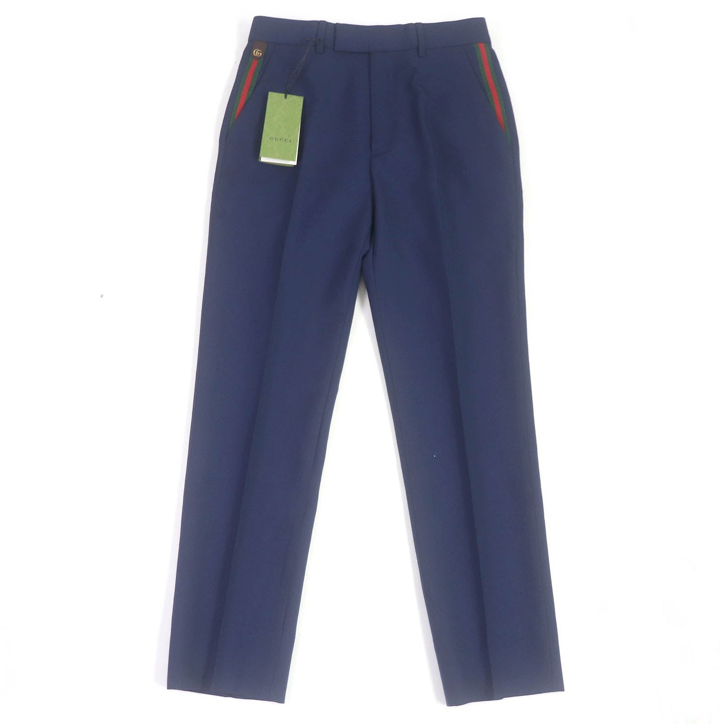 GUCCI slacks 698813 wool blue 44
