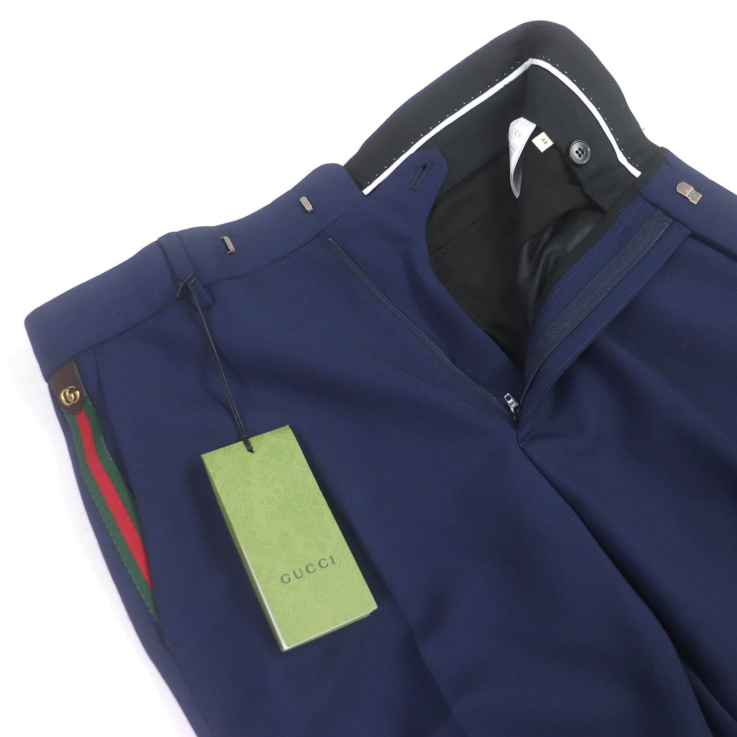 GUCCI slacks 698813 wool blue 44
