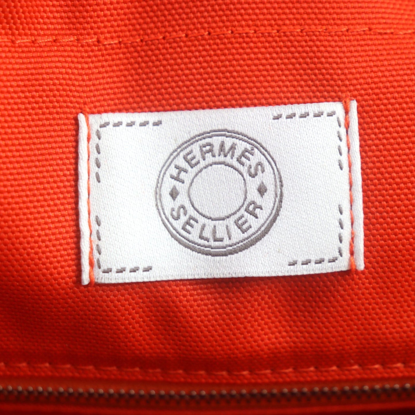 HERMES Tote Bag Main: 62% polyamide, 26% cotton, 12% polyurethane BLUE NAVY/FEU Sucked Pansage Groom mens Used