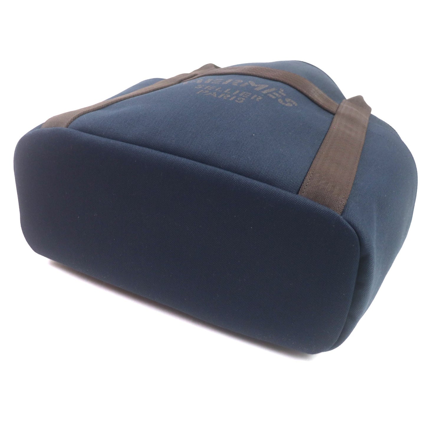 HERMES Tote Bag Main: 62% polyamide, 26% cotton, 12% polyurethane BLUE NAVY/FEU Sucked Pansage Groom mens Used