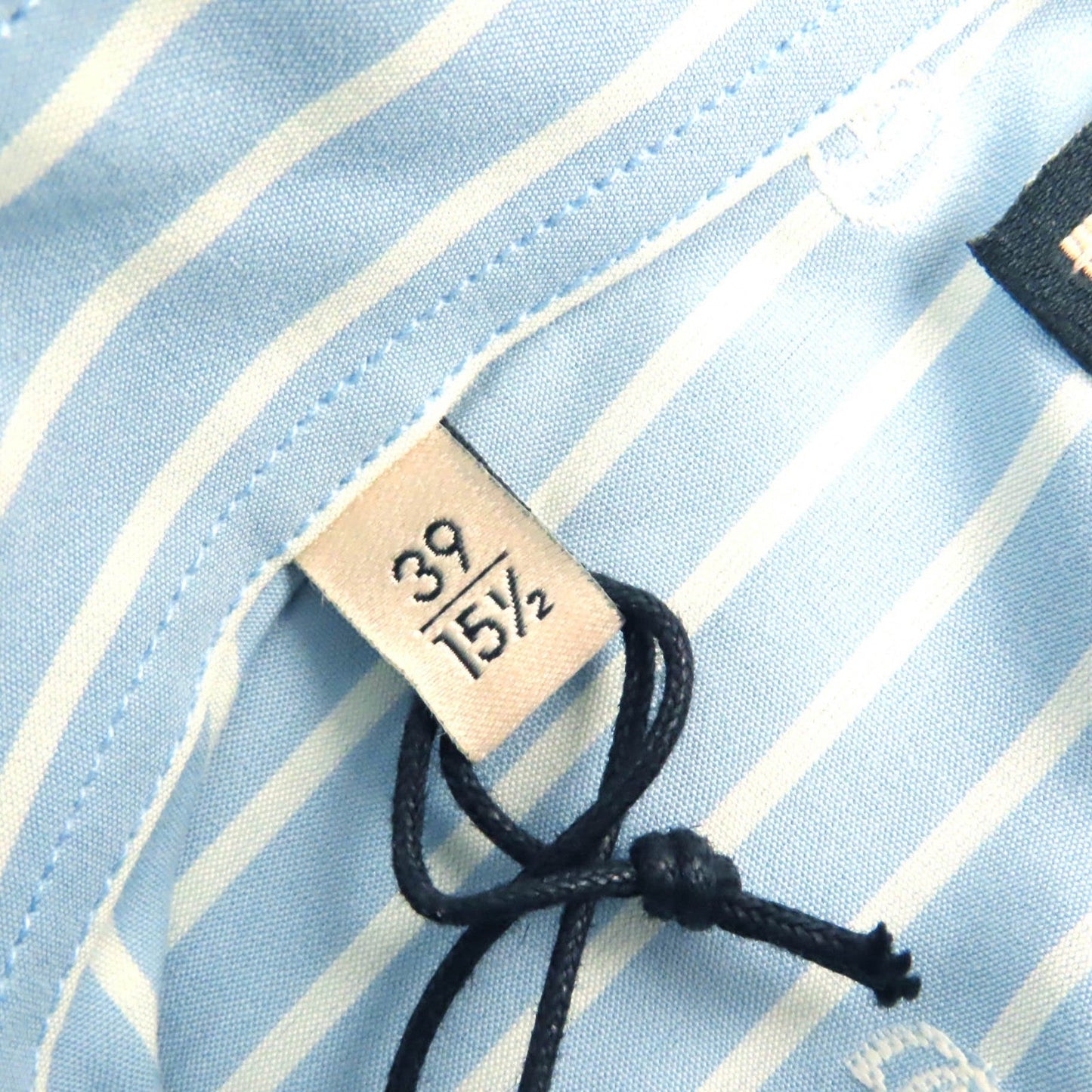 GUCCI Long sleeve shirt 625888 cotton Light blue white GG striped fil coupé cotton shirt
