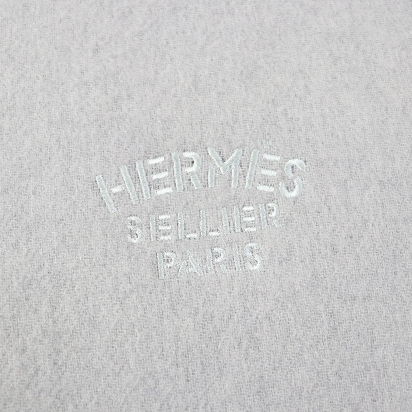 HERMES Stall cashmere Ice Blue Navy