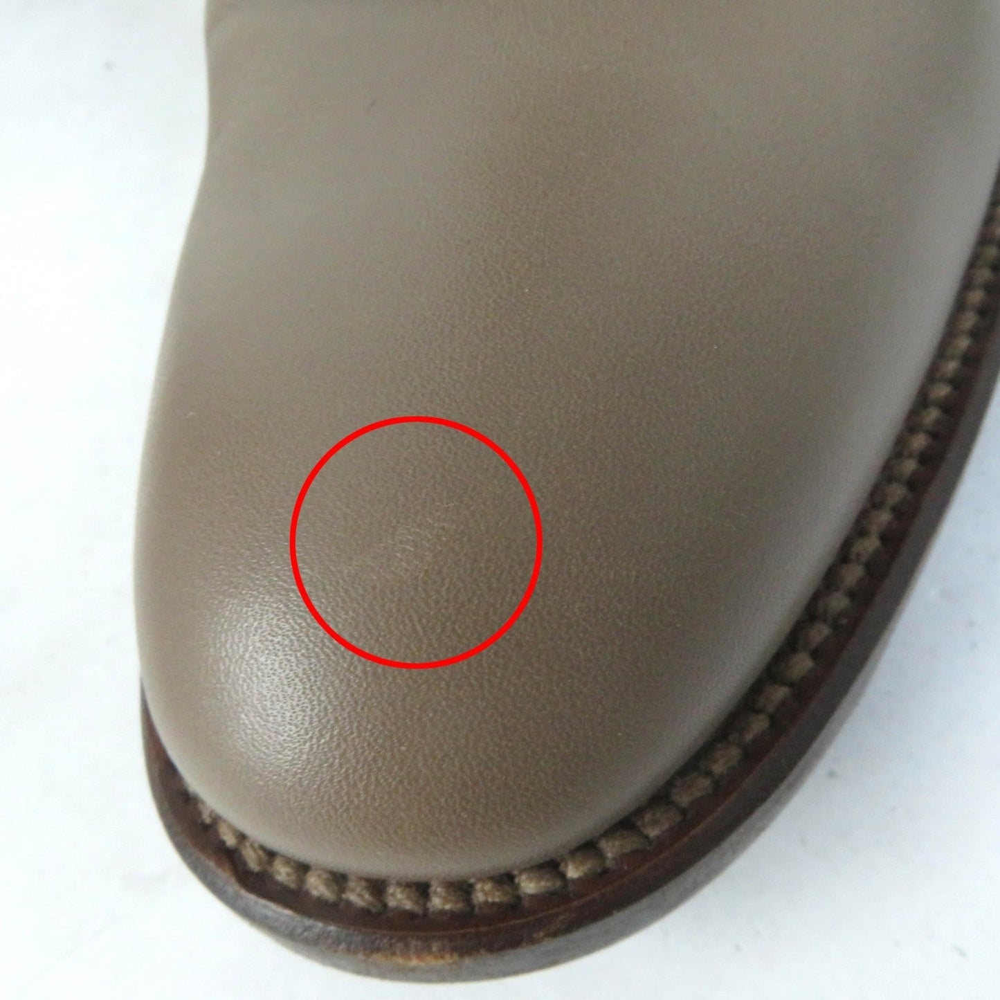 HERMES Knee-high boots leather Gurege 37 1/2