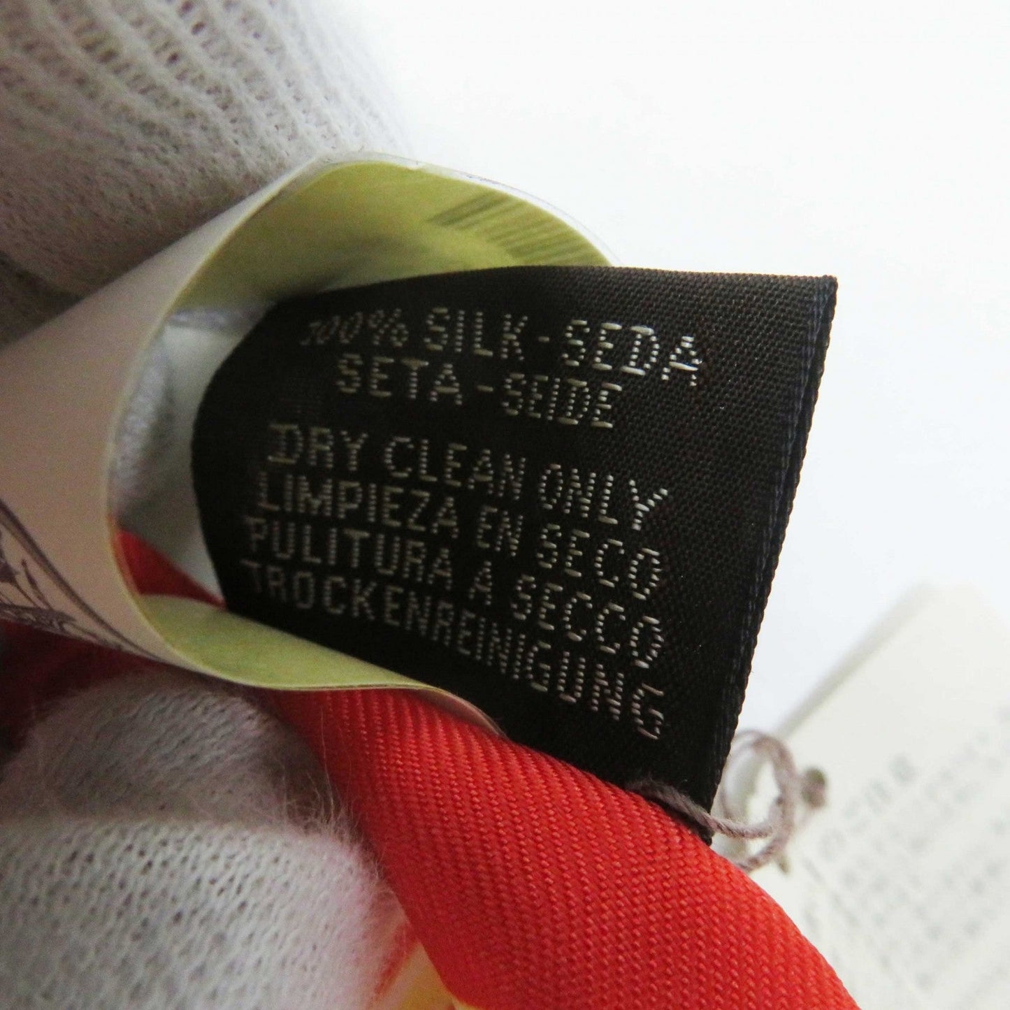 HERMES scarf Main: 100% silk Cream/Rouge/Blue Do Re Boucles Twilly Women Used