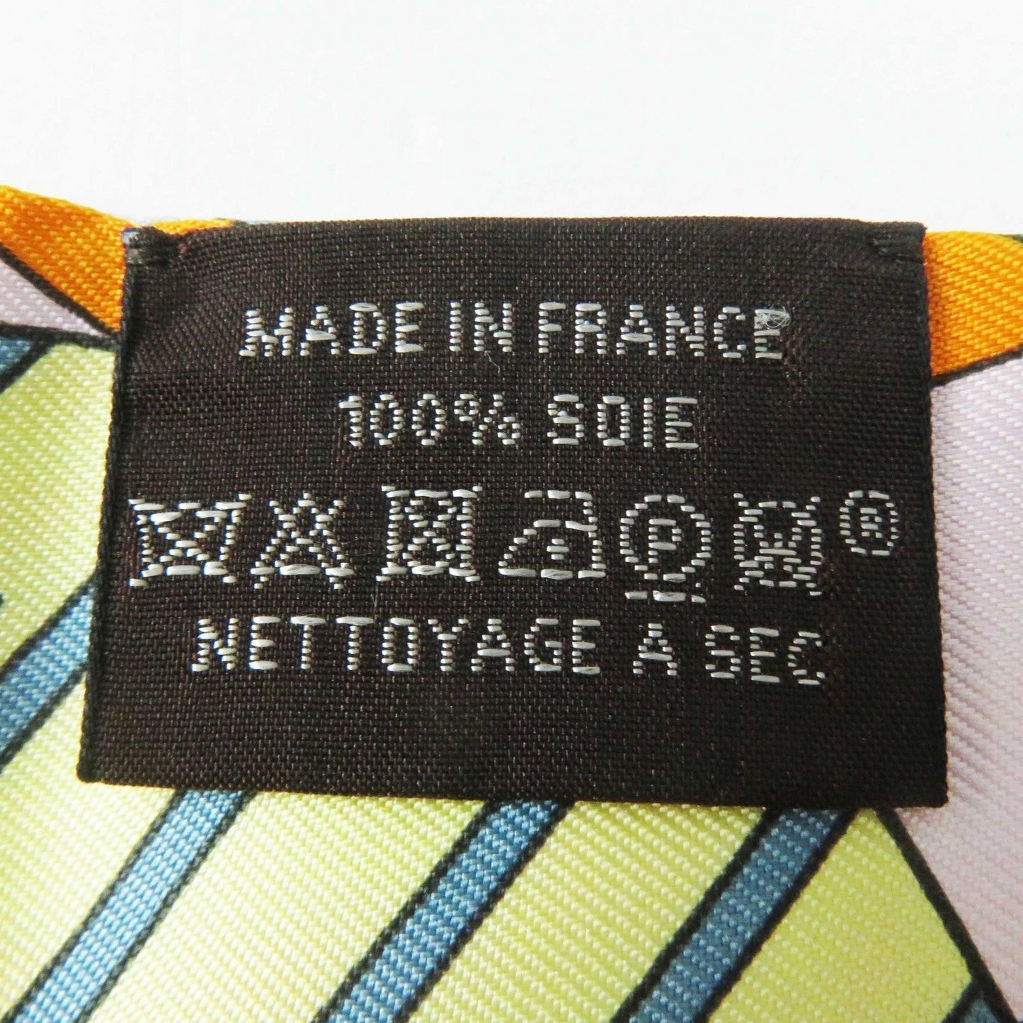 HERMES scarf silk Orange/Jaune vif/Vert de Gris Twilly Les Murmures de la Foret Whispering in the Forest