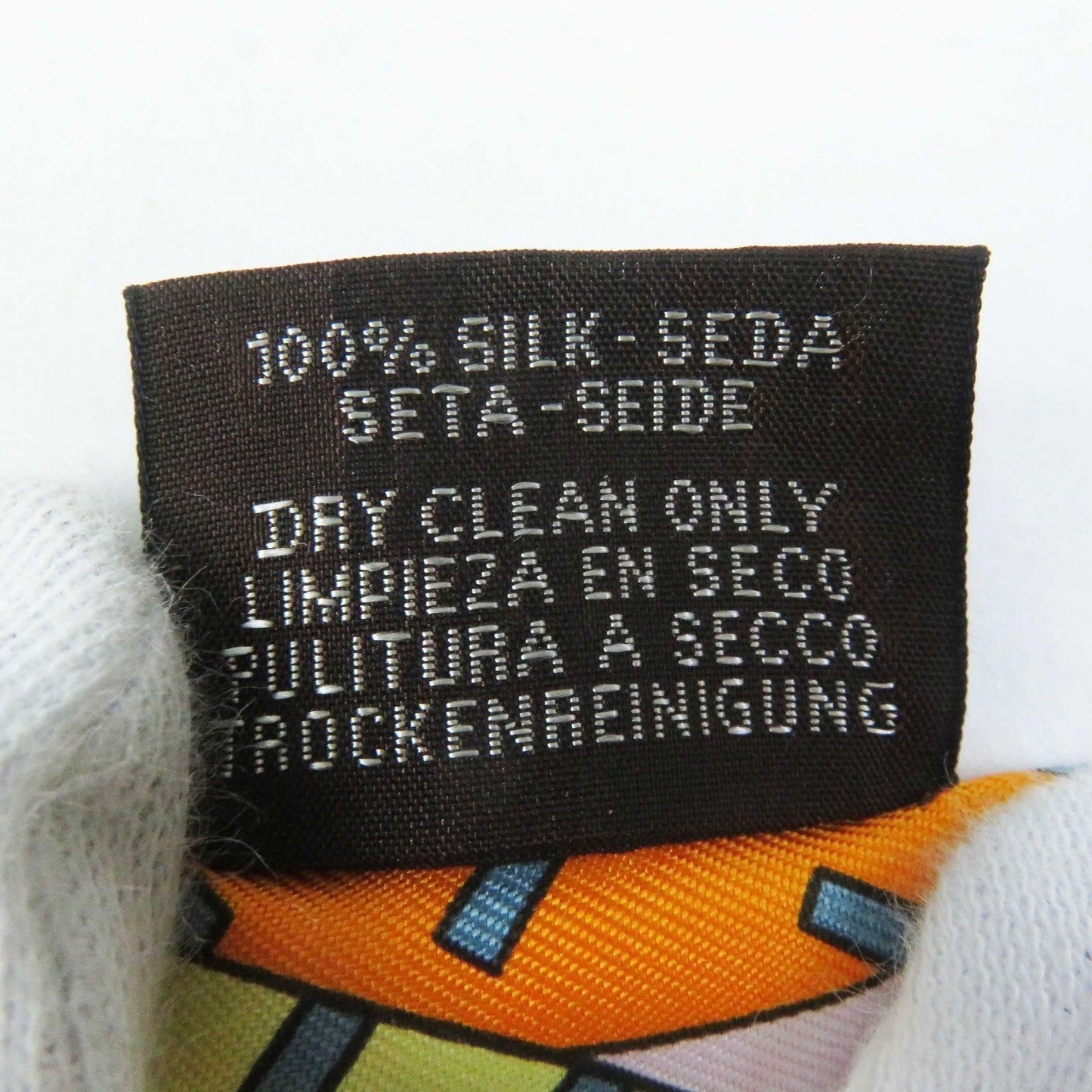 HERMES scarf silk Orange/Jaune vif/Vert de Gris Twilly Les Murmures de la Foret Whispering in the Forest