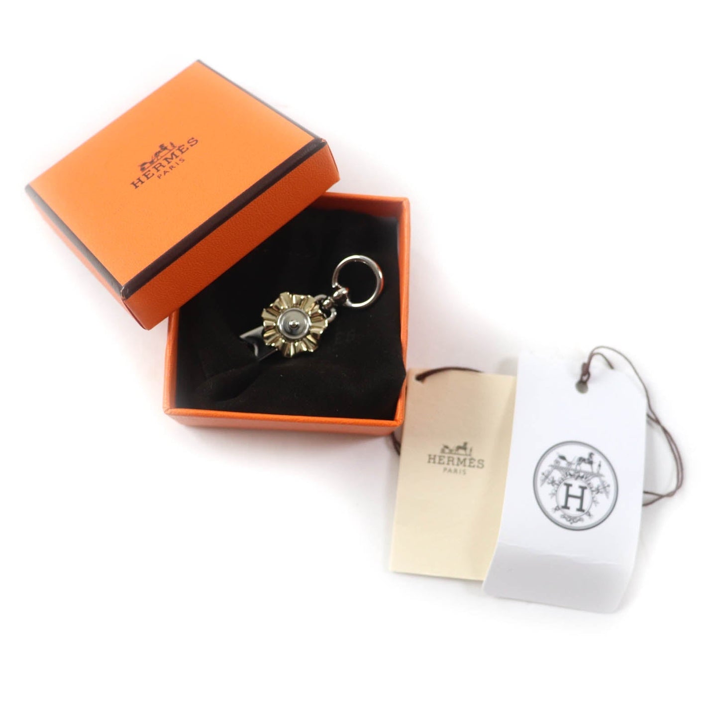HERMES Scarf ring ー Silver gold