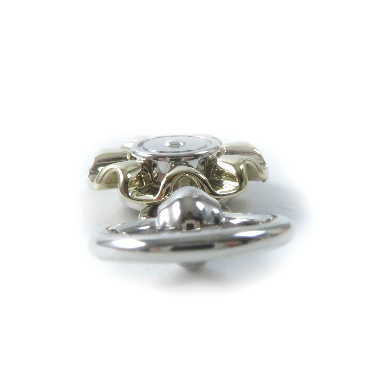 HERMES Scarf ring ー Silver gold