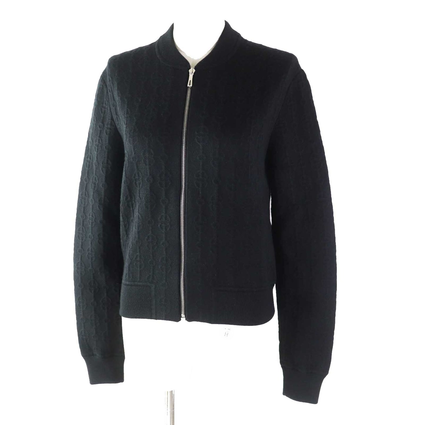 HERMES cardigan 2E2201D3 cashmere black Crickets 38