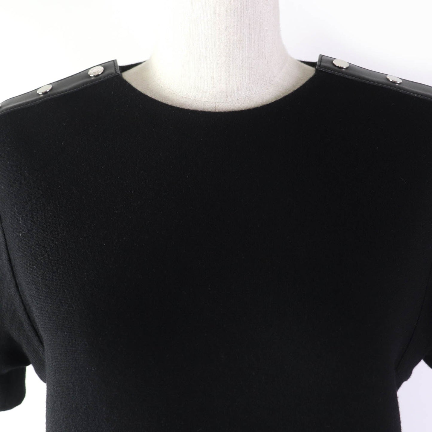HERMES one piece wool black 36