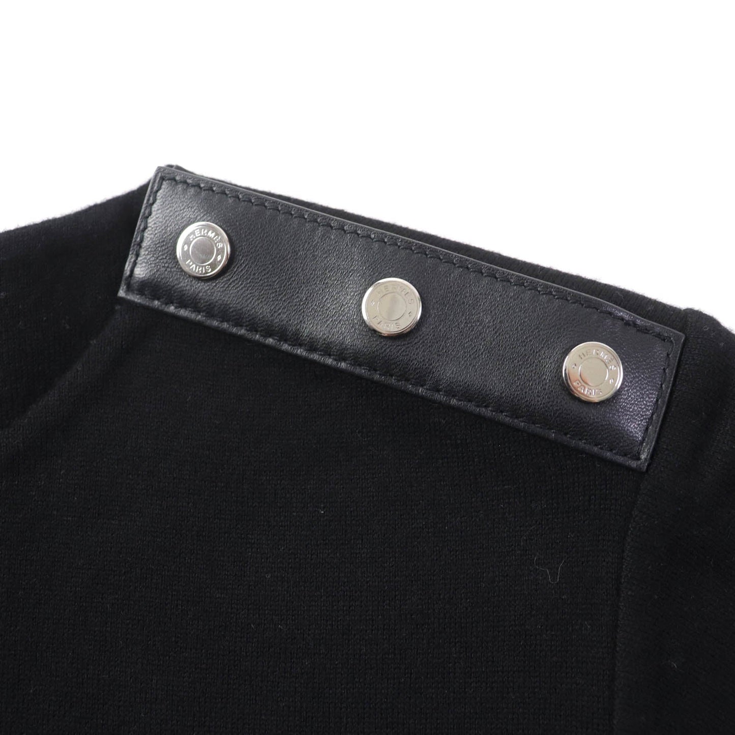 HERMES one piece wool black 36