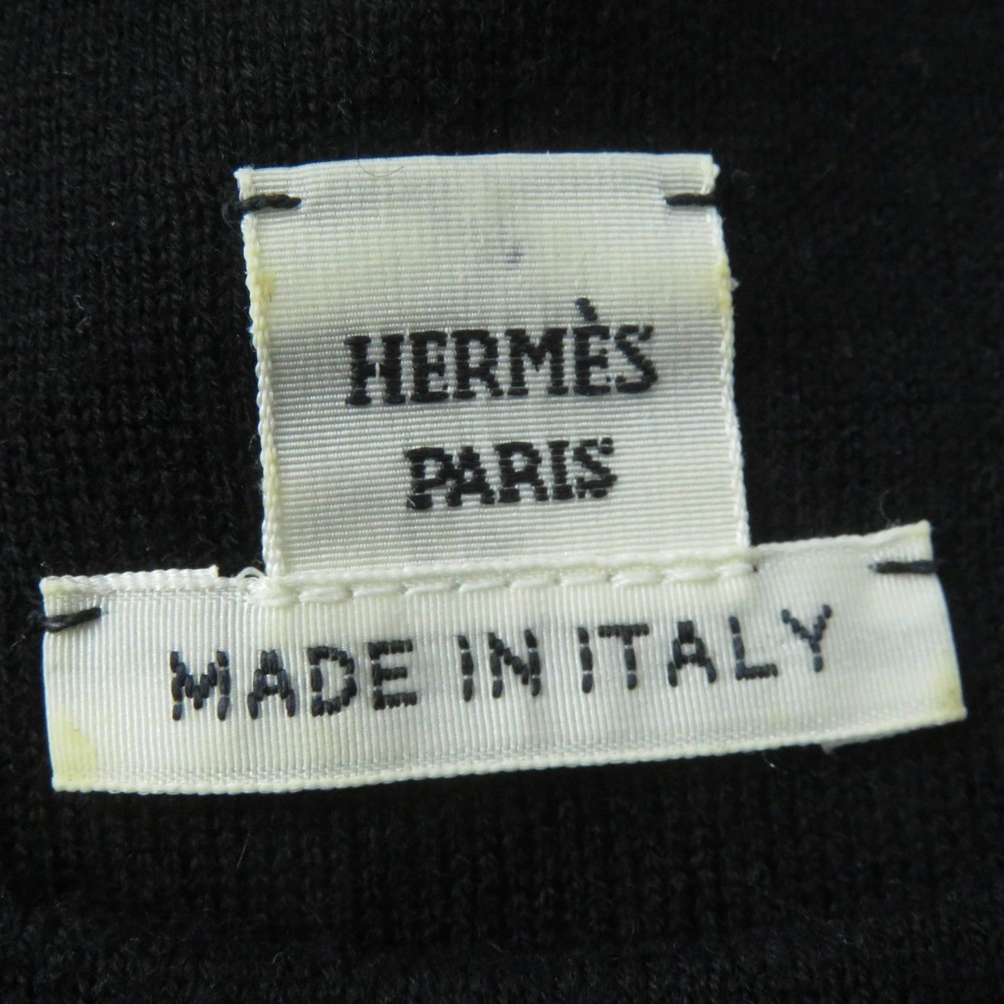 HERMES one piece wool black 36