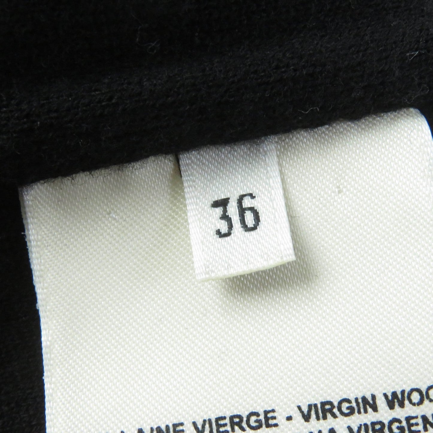 HERMES one piece wool black 36