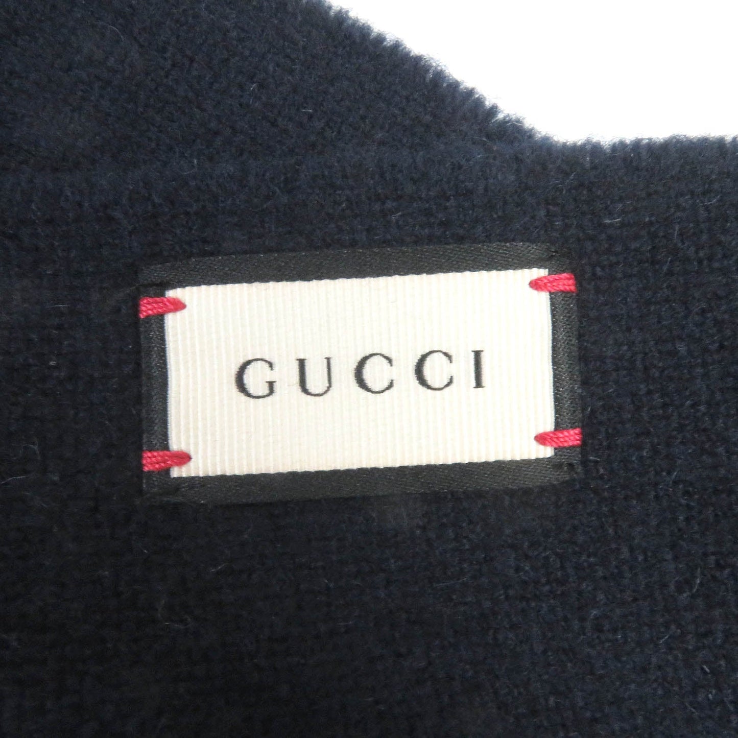 GUCCI Scarf 475513 Main: 56% wool, Main: 24% cashmere, Main: 20% silk Navy mens Used