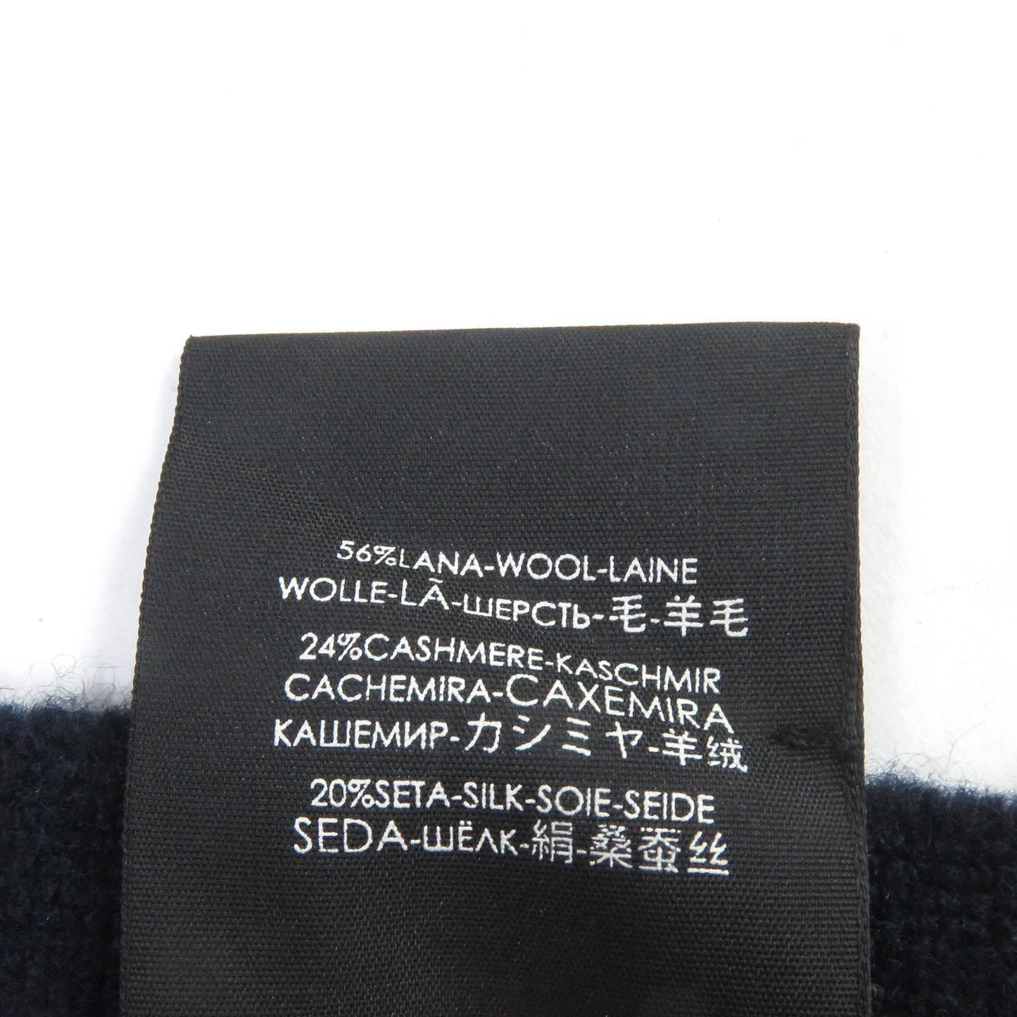 GUCCI Scarf 475513 Main: 56% wool, Main: 24% cashmere, Main: 20% silk Navy mens Used