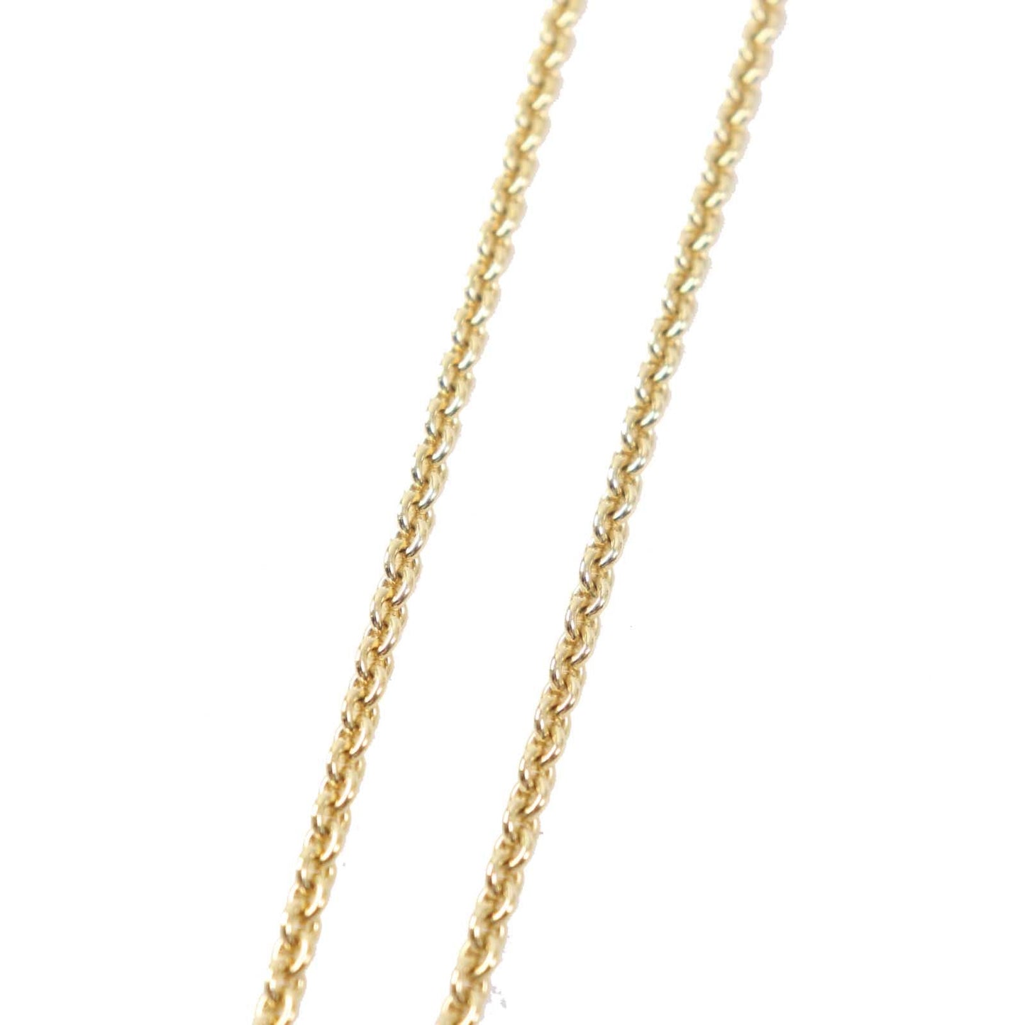 HERMES Necklace Gold Plated Gold black Medaille Quadriage GM