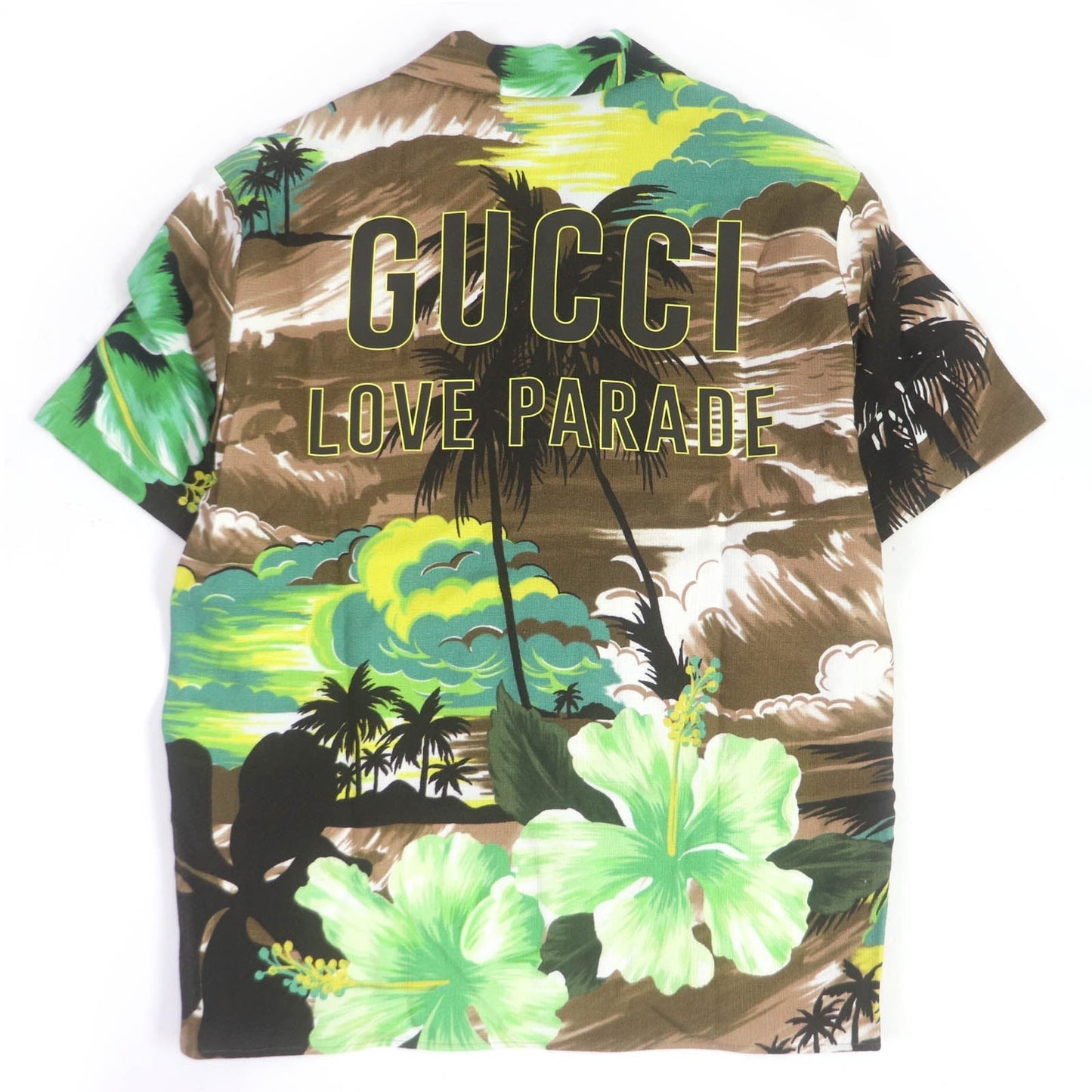 GUCCI Short sleeve shirt 694123 Rayon Brown type 44