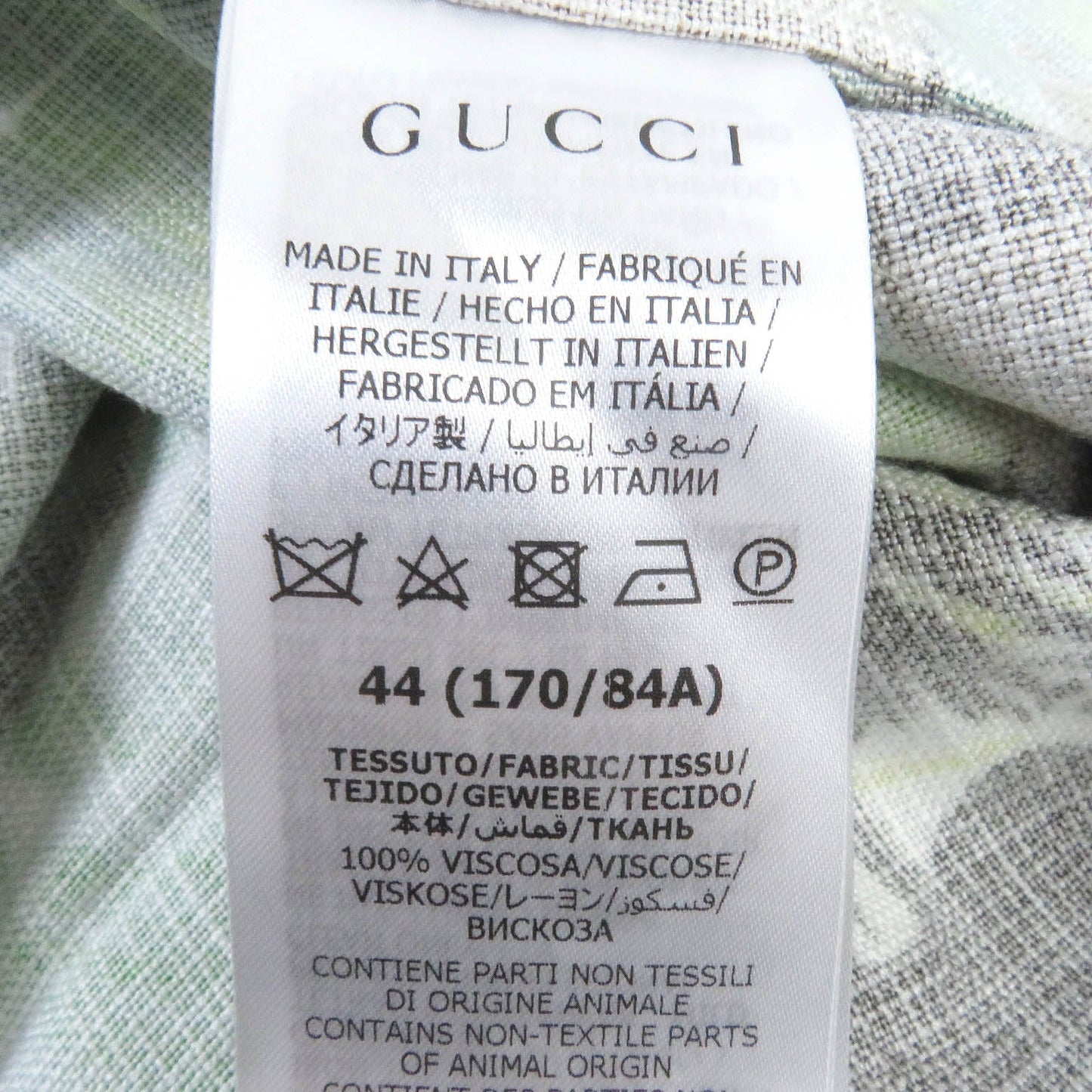 GUCCI Short sleeve shirt 694123 Rayon Brown type 44