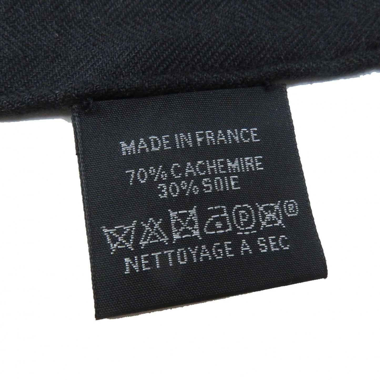 HERMES shawl cashmere Multi (Ivory Black Khaki)