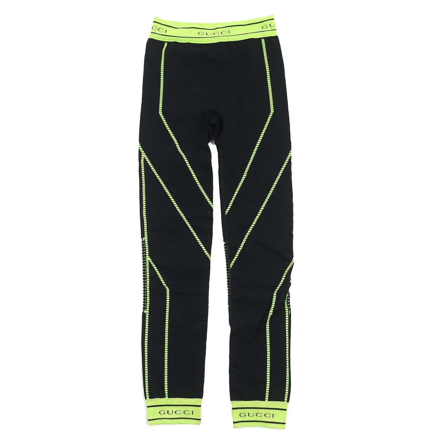 GUCCI Other bottoms 696130 polyamide (nylon) Black Neon Green S (175/78A)