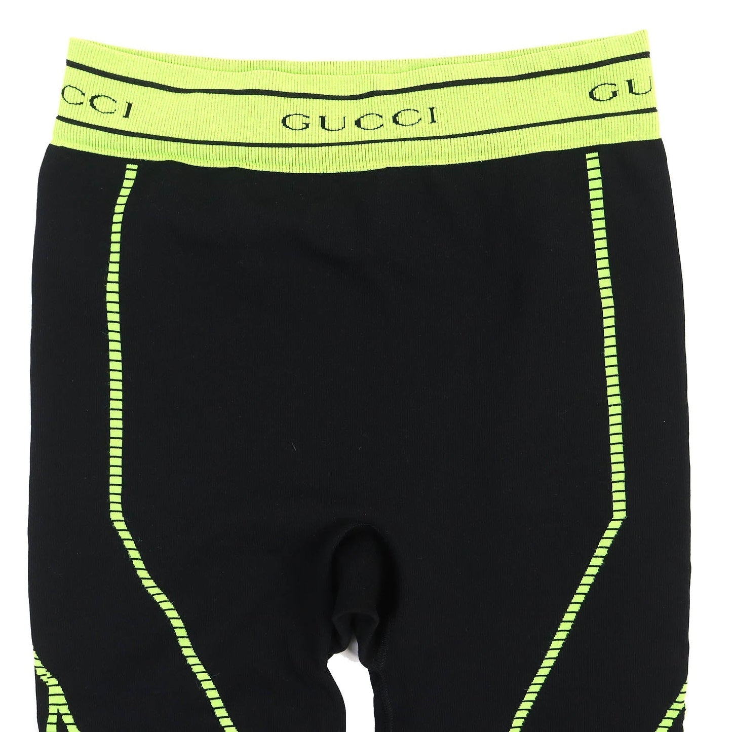 GUCCI Other bottoms 696130 polyamide (nylon) Black Neon Green S (175/78A)