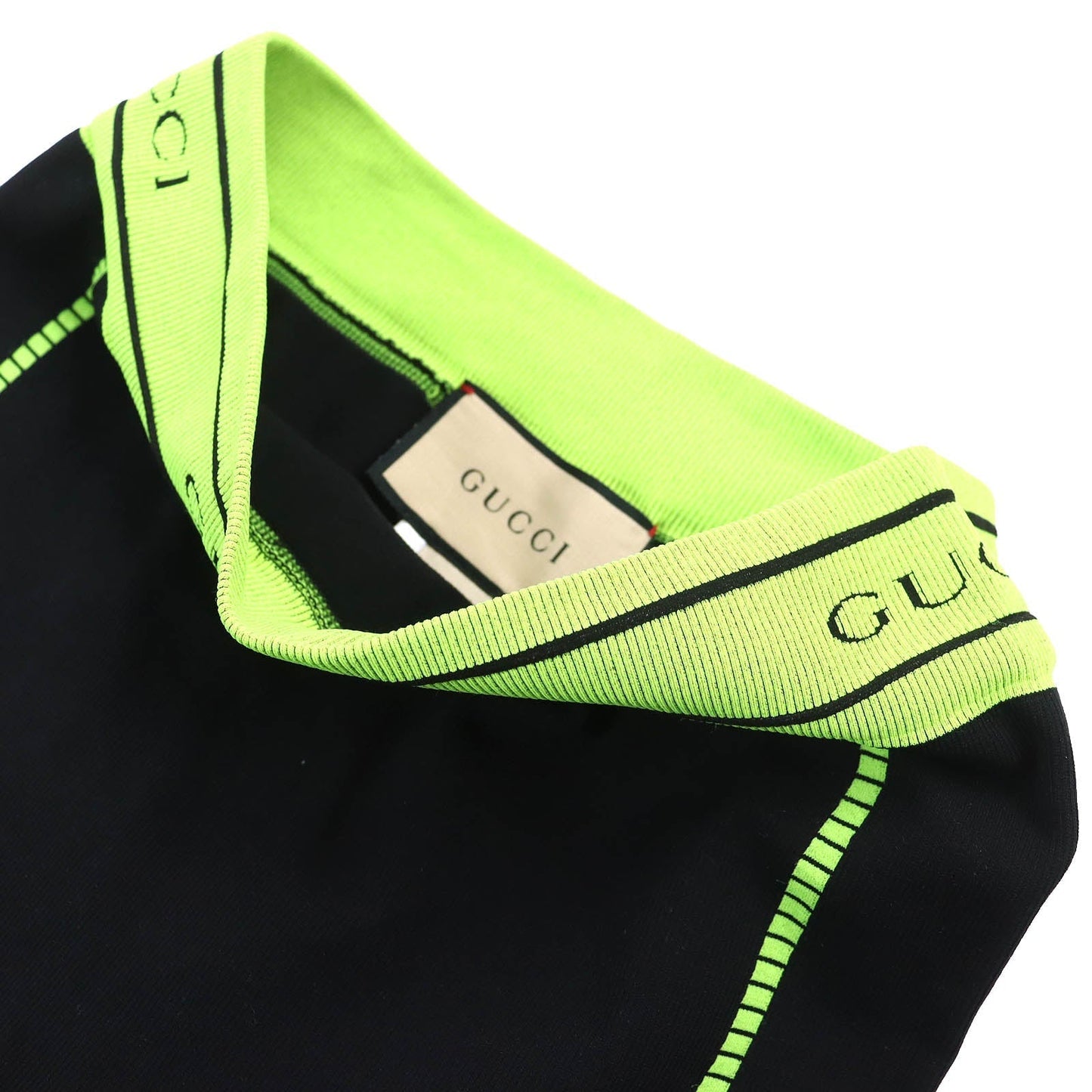 GUCCI Other bottoms 696130 polyamide (nylon) Black Neon Green S (175/78A)
