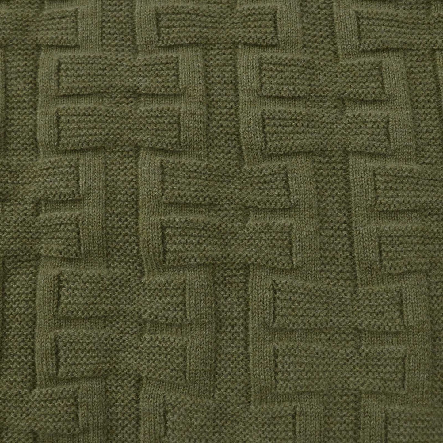 HERMES knit 2H2630DA wool Khaki Brown Loungewear Voyage H Ash Relief Knit 38