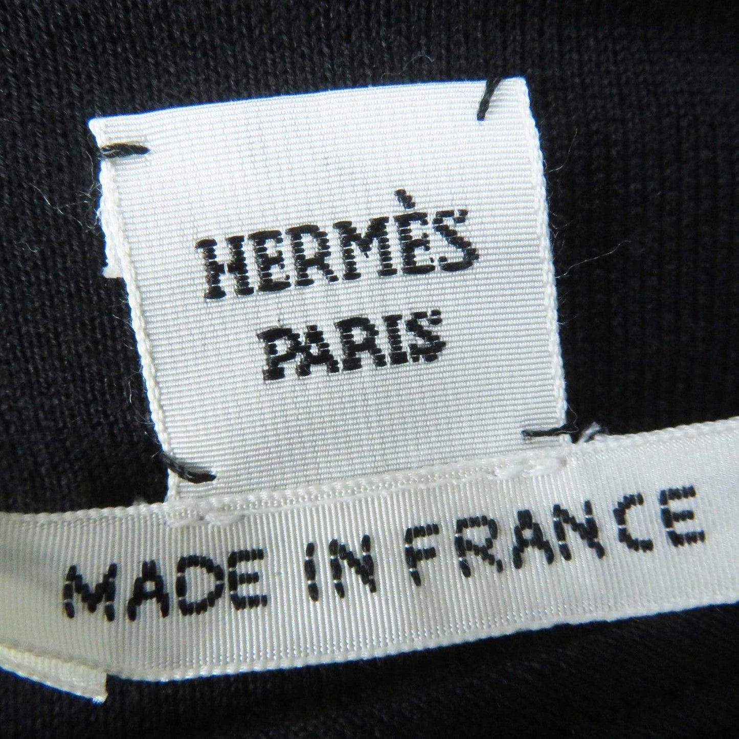 HERMES sweat 2E4609DQ cotton black 36