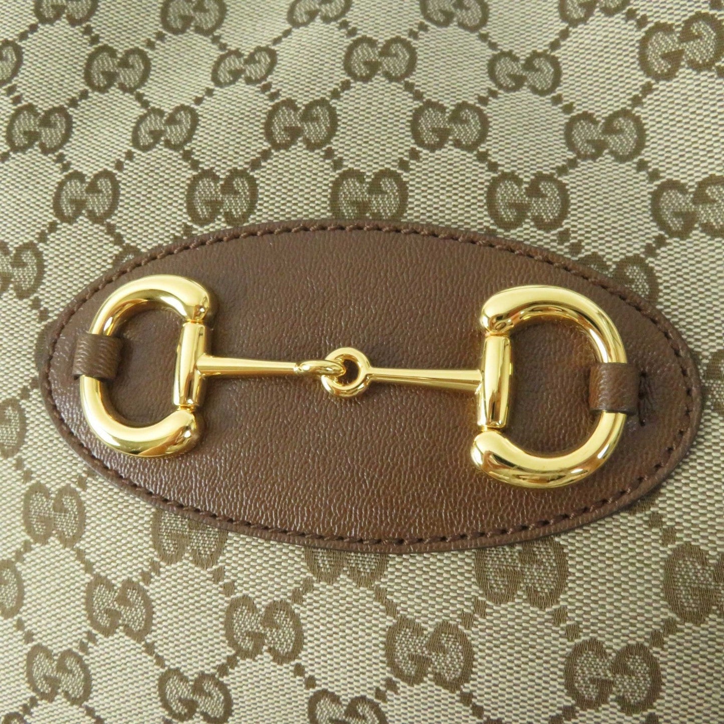 GUCCI Tote Bag 623694 Part: Leather, GG canvas Brown type Women Used