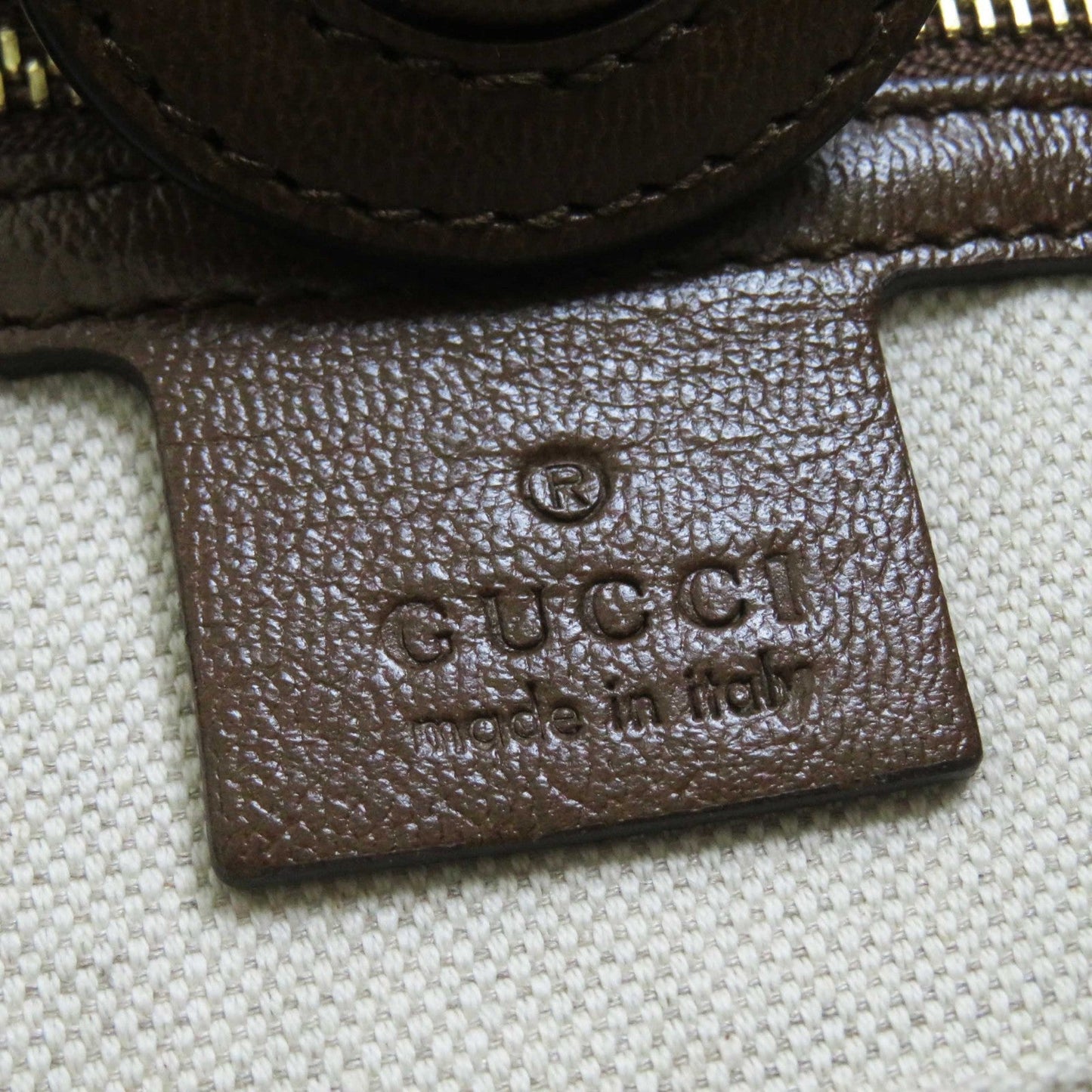 GUCCI Tote Bag 623694 Part: Leather, GG canvas Brown type Women Used