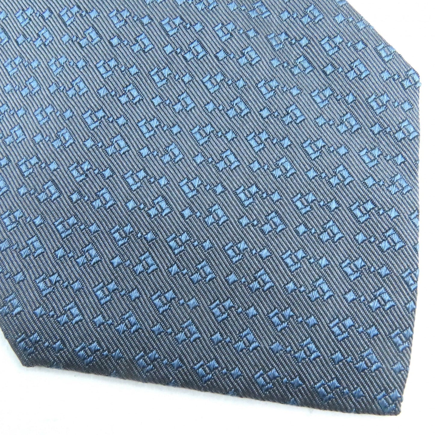 GUCCI tie silk Gray Blue