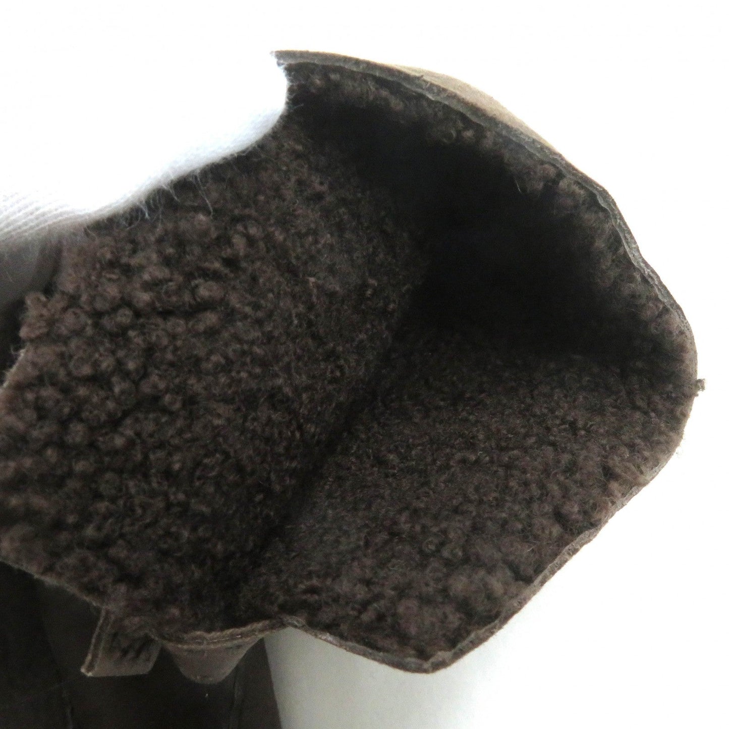 HERMES gloves 072038G Sheep leather Dark Brown, MARRON/TAUPE FONCE GANTS HOMME PHILIPPE 9