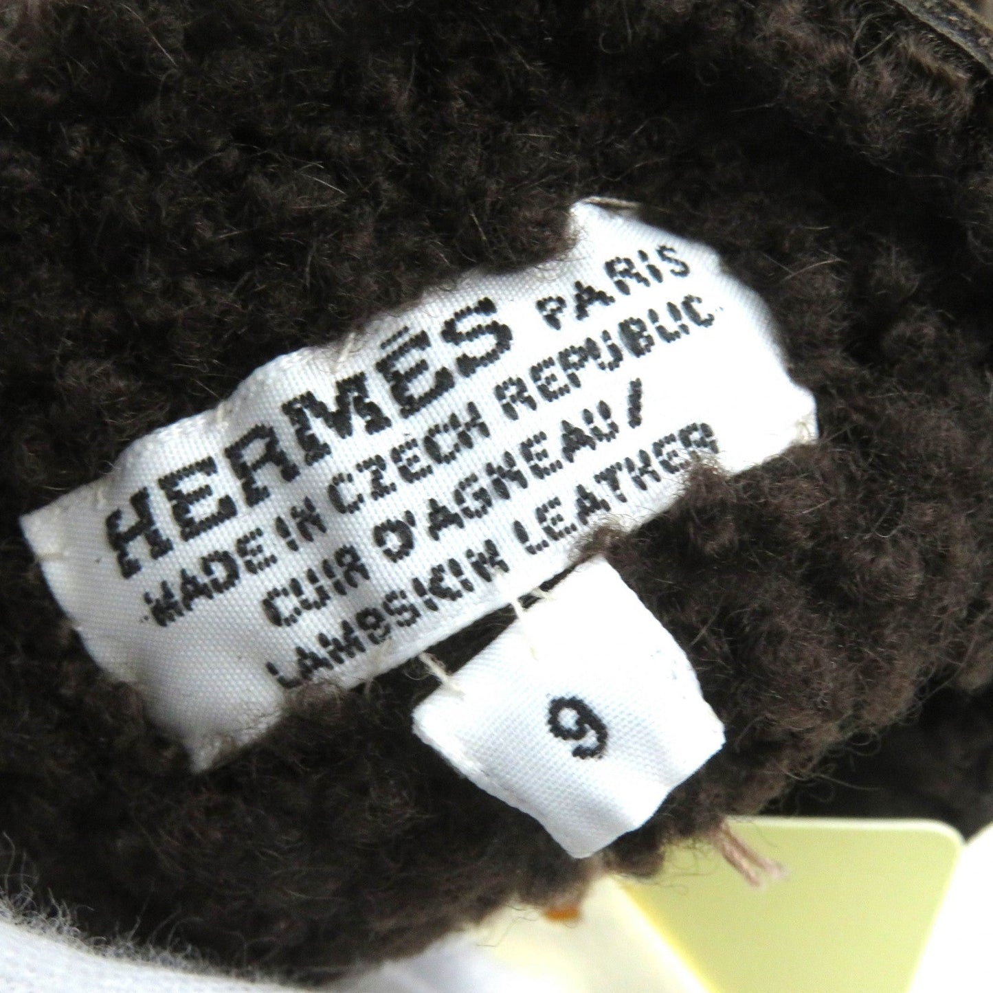 HERMES gloves 072038G Sheep leather Dark Brown, MARRON/TAUPE FONCE GANTS HOMME PHILIPPE 9