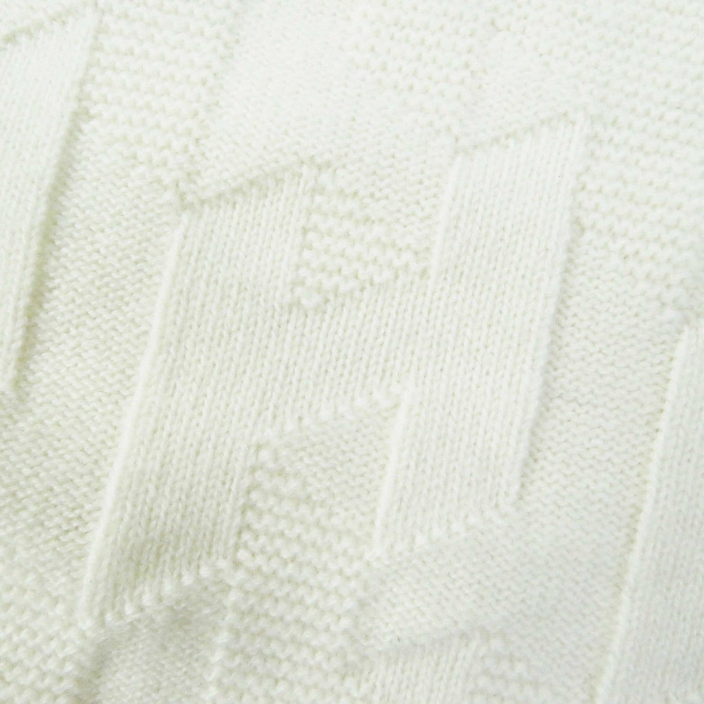 HERMES knit 4E2611D3 wool blanc naturel Small Fit Long Sleeve Knit 38