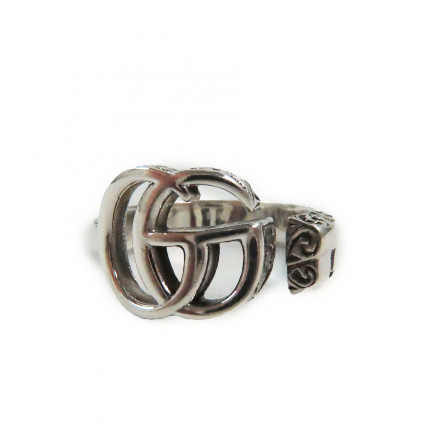 GUCCI Ring 627760 AG925 Silver Arabesque Double G Keyring
