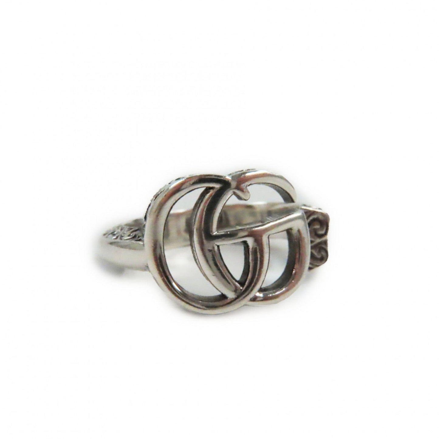 GUCCI Ring 627760 AG925 Silver Arabesque Double G Keyring