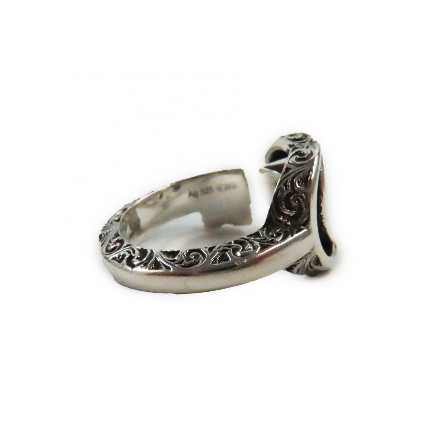 GUCCI Ring 627760 AG925 Silver Arabesque Double G Keyring
