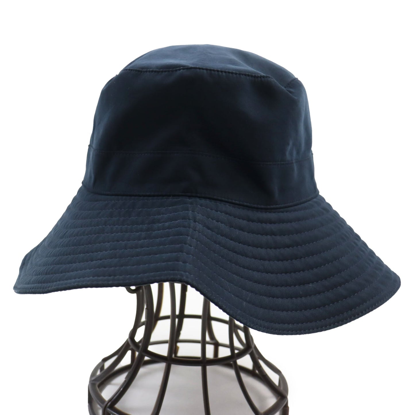 HERMES hat polyester Dark navy 57