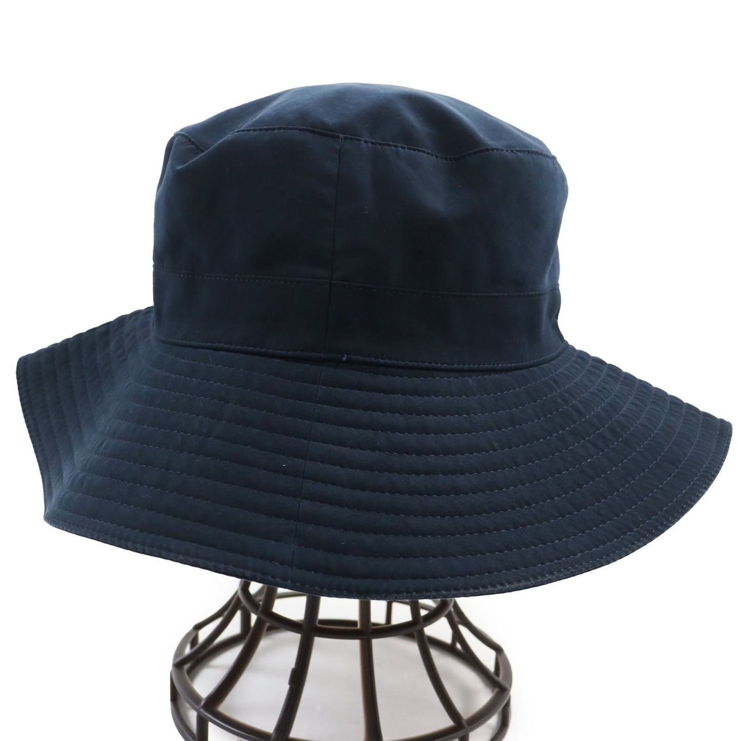 HERMES hat polyester Dark navy 57