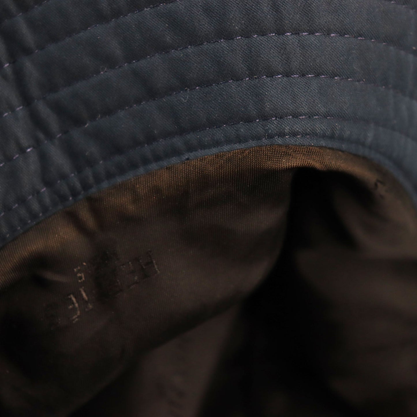 HERMES hat polyester Dark navy 57