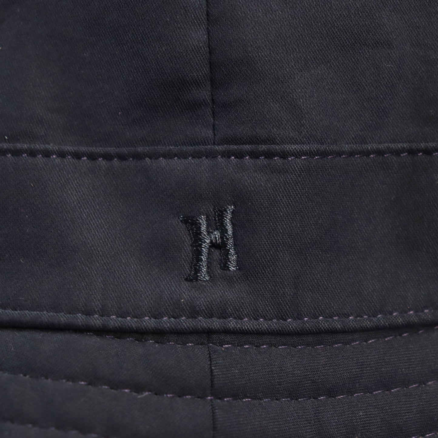 HERMES hat polyester Dark navy 57